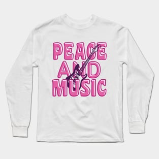 Peace and Music Long Sleeve T-Shirt